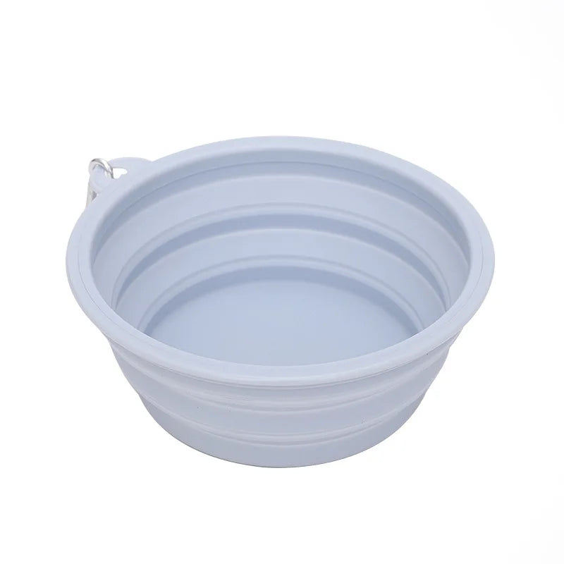 Light Blue GoBowl™ collapsible travel bowl